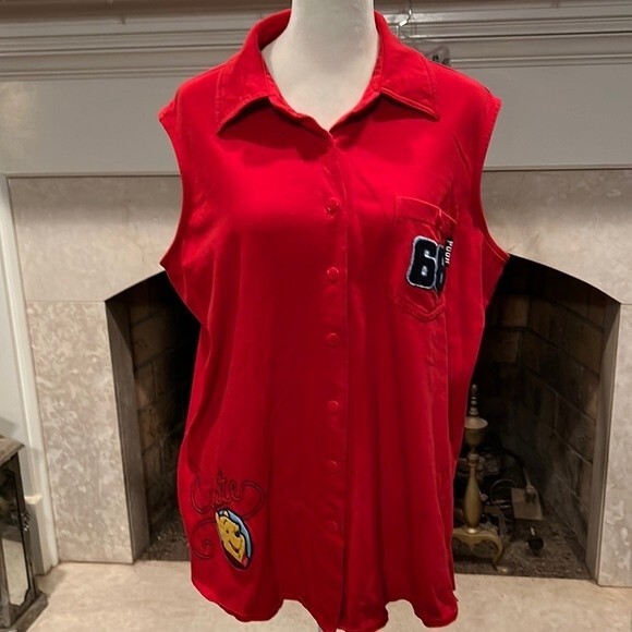 Disney Pooh Bear sleeveless top size 14 W / 16 W - Picture 1 of 8